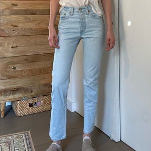 Levi’s 501 light denim jeans
